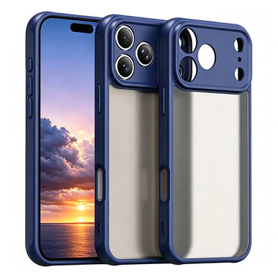 Phone case for iphone 18 Pro Max 18Pro 17 17e 17Pro iphone17 Air Translucent Matte Back & TPU Side Shockproof Proteciton cover