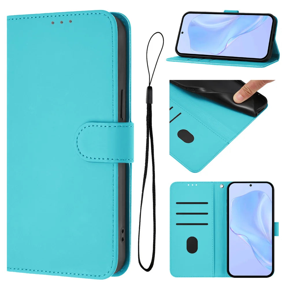 Luxury Leather Wallet Case for Samsung Galaxy S26 S24 S25 Ultra S23 Plus S24 FE S25 Edge Shockproof Bumper Flip Back Cover