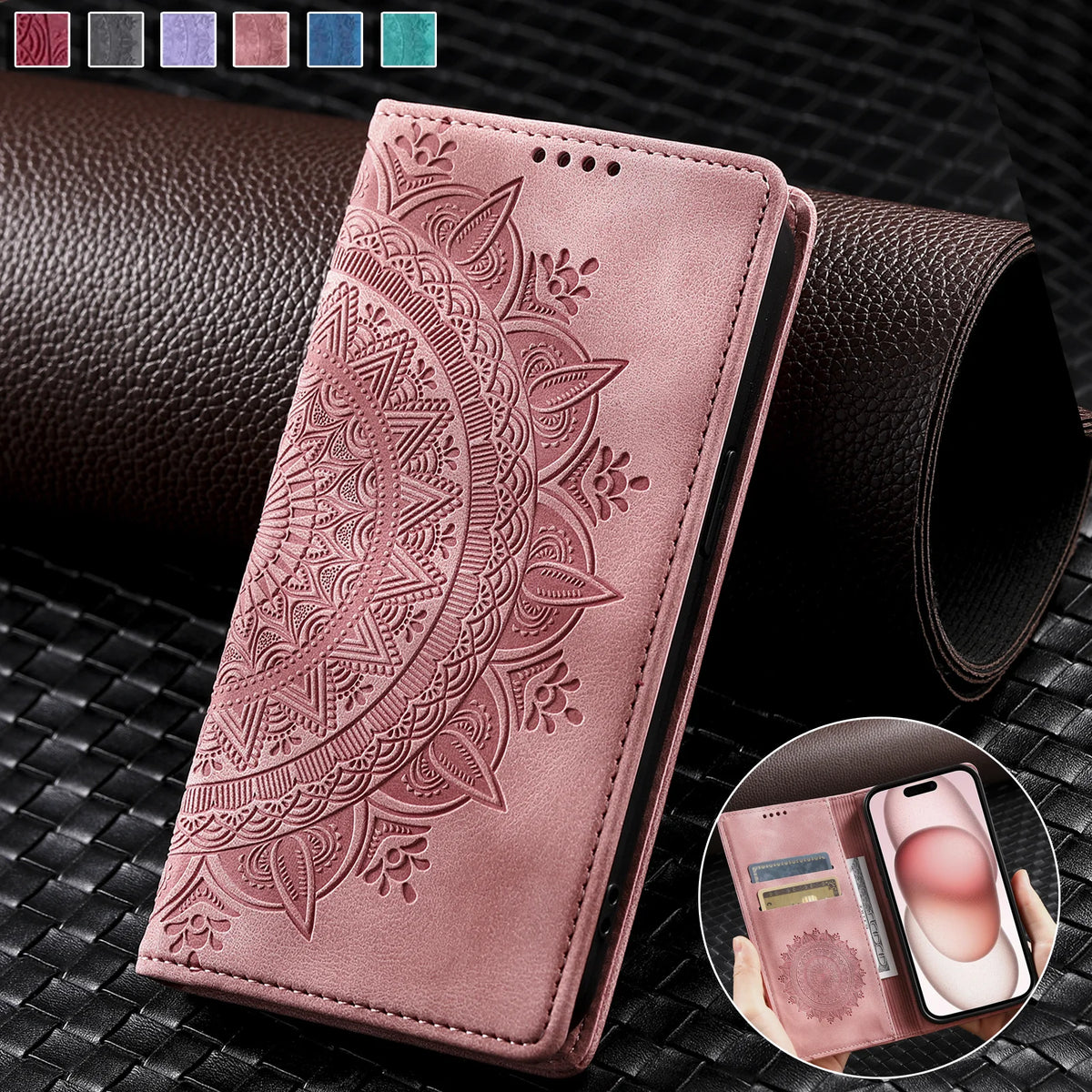 Magnetic Flip Leather Case For XiaoMi RedMi Note 15 14 Pro + 13 12S 12 11 10 Pro Plus 13C 14C 9T 15C Wallet Card Phone Cover