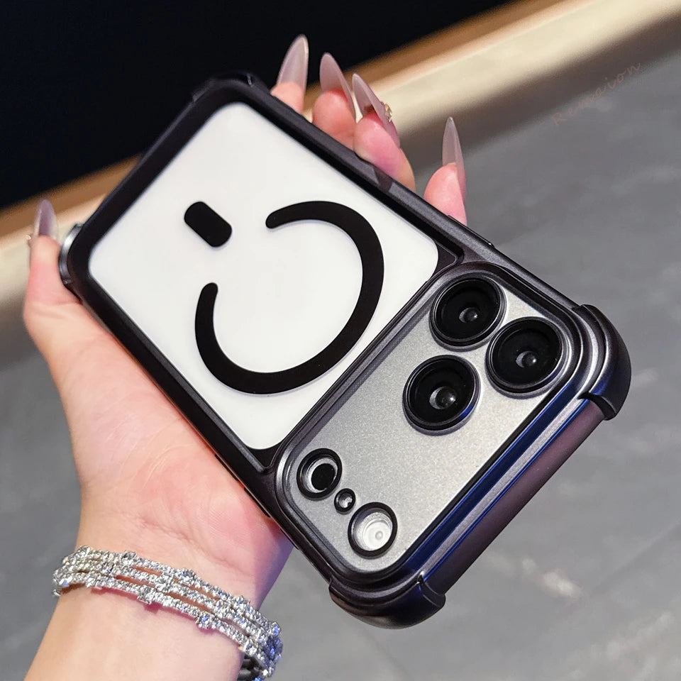 Luxury Magnetic Phone Case For iPhone 18 17 16 15 14 13 Pro Max Air 16 15 14 Plus 16Pro 17Pro Magsafe Shockproof Protector Cover