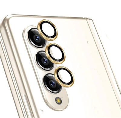 For Samsung Galaxy Z Fold 6 5 4 5G Metal Camera Lens Ring Cover On Sumsung Z Fold5 Zfold4 Lens Tempered Glass Protective Film