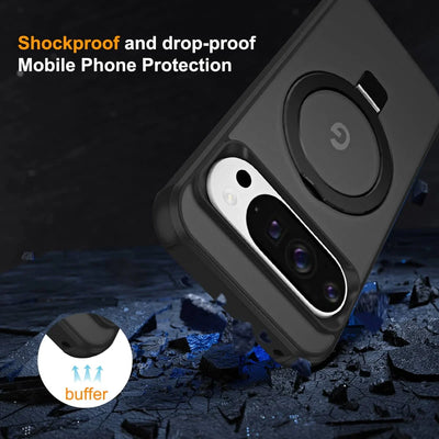 Magnetic For Google Pixel 10 Pro XL Pixel 10 9 Pro Case [Compatible With Magnetic] With Stand, Drop Protection] Shockproof Cover