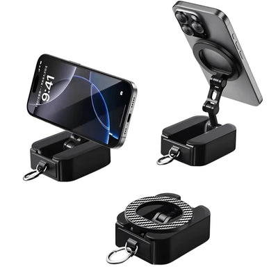 SP668 Magnetic Phone Holder Rotating Folding Electric Vacuum Suction Mag Stand For Car Navigation Gym Kitchen Streaming Bracket