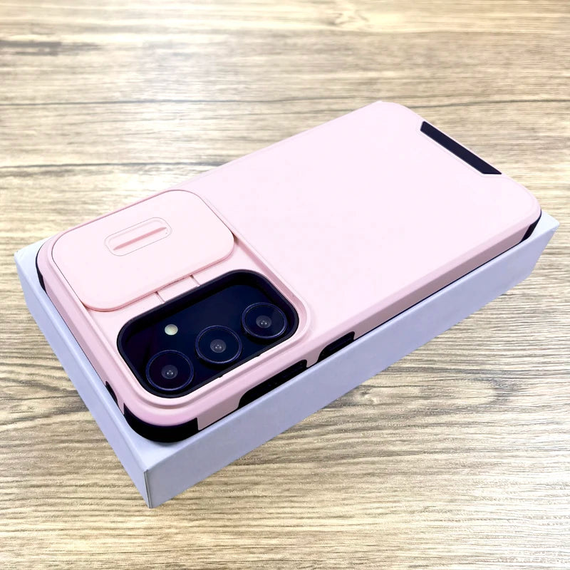 Shockproof Armor Case For Samsung Galaxy A57 A37 A17 A56 A16 A55 A36 A15 A54 5G 4G S26 S25 S24 S23 S22 Ultra Plus FE Slide Cover