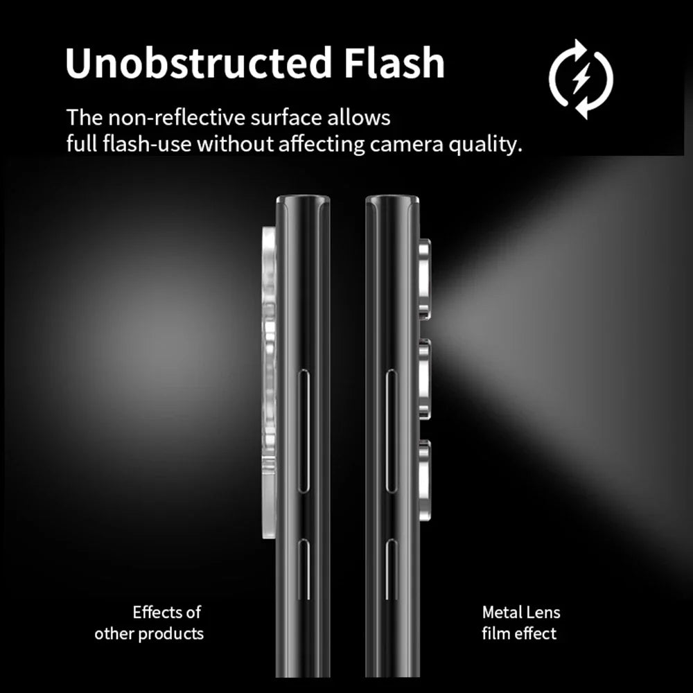 Camera Protector Glass For Samsung S23 S25 Ultra Plus Aluminum Alloy Metal Full Cover Len Ring For Galaxy S23 S24Ultra Lens Film
