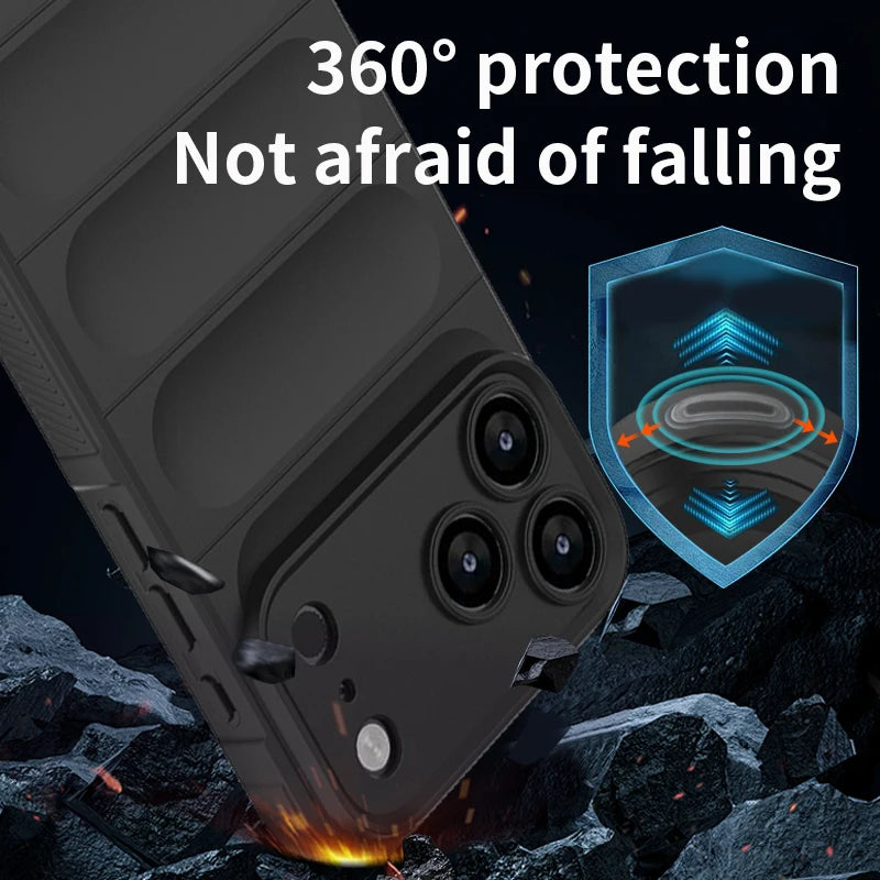 Funda For iPhone 17 Pro Max Soft Silicone Shockproof Bumper Phone Case For iPhone17 Pro Air 17Pro Max Lens Protection Back Cover