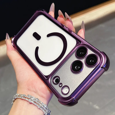 Luxury Magnetic Phone Case For iPhone 18 17 16 15 14 13 Pro Max Air 16 15 14 Plus 16Pro 17Pro Magsafe Shockproof Protector Cover