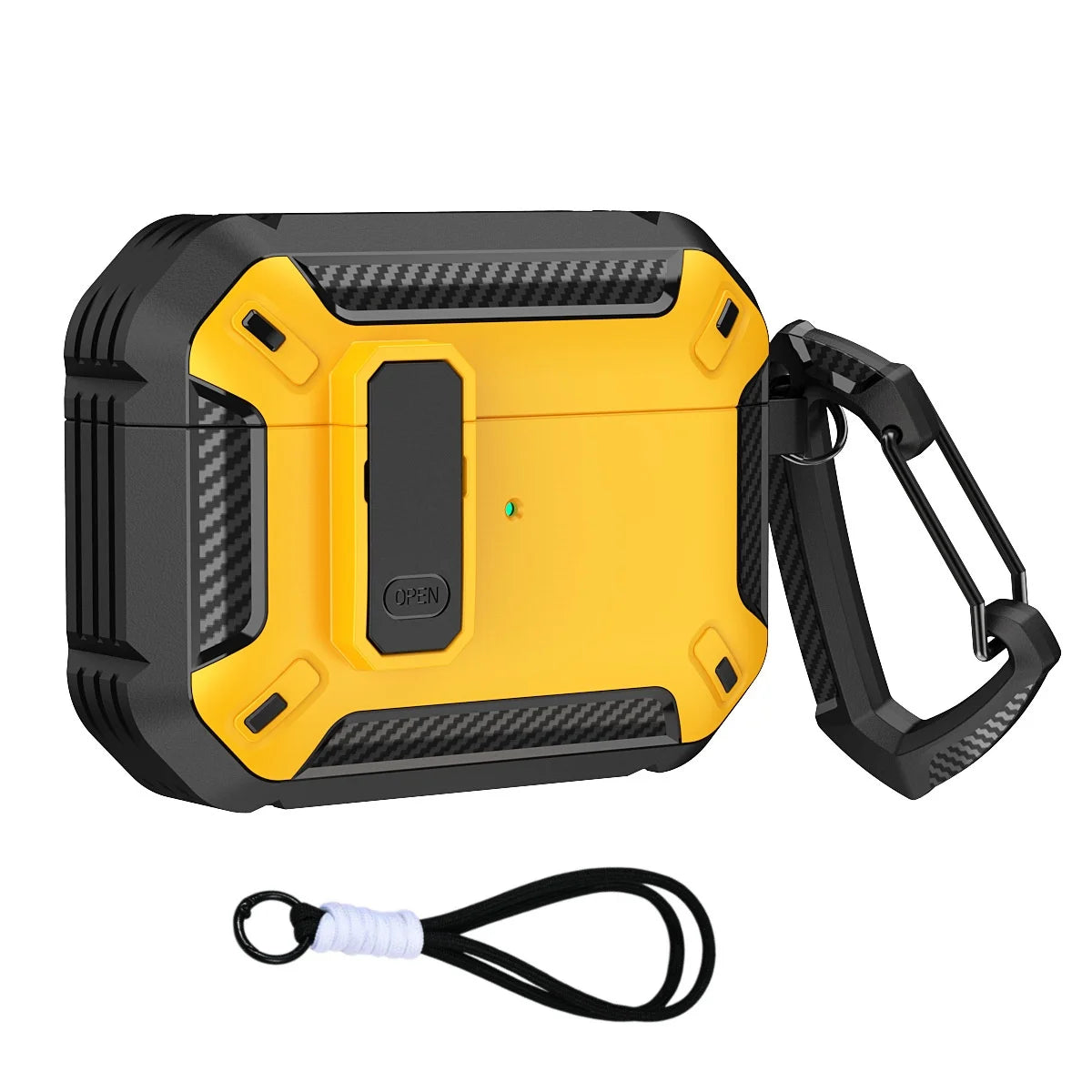 Cases For AirPods 5（2026)with Lock Clip Rugged Armor Shockproof Case For AirPods Pro 3 Protect Hard Shell For AirPods 4/5 Cases