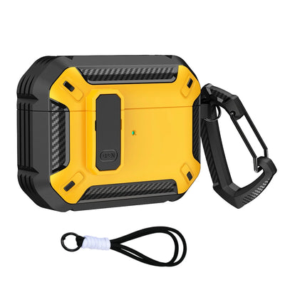 Cases For AirPods 5（2026)with Lock Clip Rugged Armor Shockproof Case For AirPods Pro 3 Protect Hard Shell For AirPods 4/5 Cases