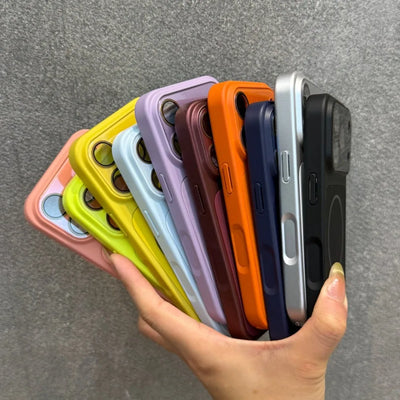 Luxury Solid Skin Feel Magnetic for Magsafe Phone Case for iPhone 18 17 16 15 14 Pro Max 18Pro Slim PC Camera Protection Cover