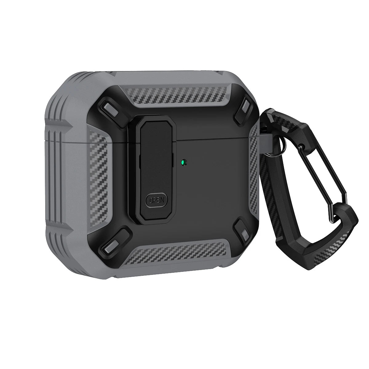 Cases For AirPods 5（2026)with Lock Clip Rugged Armor Shockproof Case For AirPods Pro 3 Protect Hard Shell For AirPods 4/5 Cases