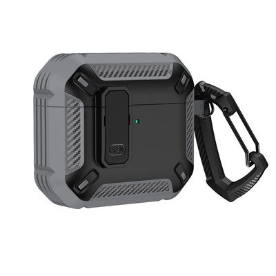 Cases For AirPods 5（2026)with Lock Clip Rugged Armor Shockproof Case For AirPods Pro 3 Protect Hard Shell For AirPods 4/5 Cases