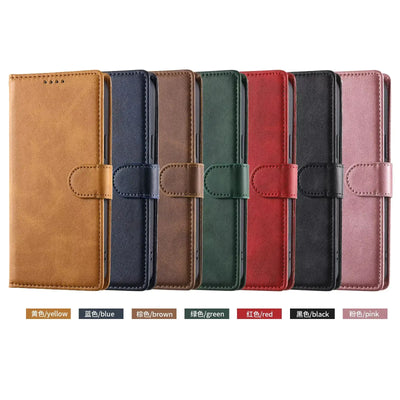 Leather Flip Case For Samsung Galaxy A17 A37 A57 A27 A36 A56 A16 A26 A15 A35 A55 A25 A05S A06 A14 A34 A54 A13 A53 Wallet Cover