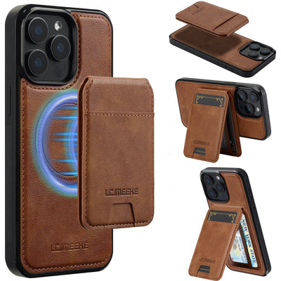 Detachable Magnetic 2 In 1 Leather Case For iPhone 18 17 16 15 14 13 12 11 Pro XS Max 17E Air XR 8 7 Plus SE Cards Pocket Cover