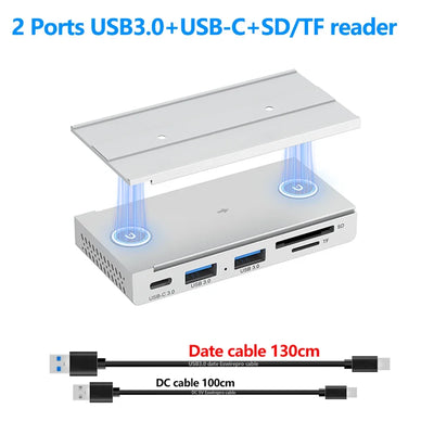 10Gbps USB HUB Desk Magnetic USB3.2 Splitter Adapter High Speed Data Transfer For MacBook Pro iMac Pro PC Laptops Accessories