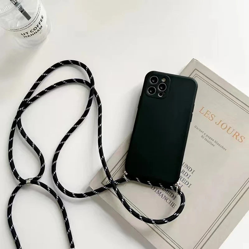 Necklace Strap Cord Crossbody Lanyard Silicone Case For Google Pixel 7 6 8 9 10 Pro XL 7A 6A 9A Cover Pixel 8 Pro 8A 10a Funda