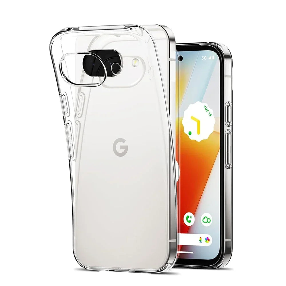 For Google Pixel 9A Silicone Phone Soft Case For Pixel 10 Pro XL 10A 9 8 7 6 8A  7A 6A Thin Clear Back Cover Shockproof Shell
