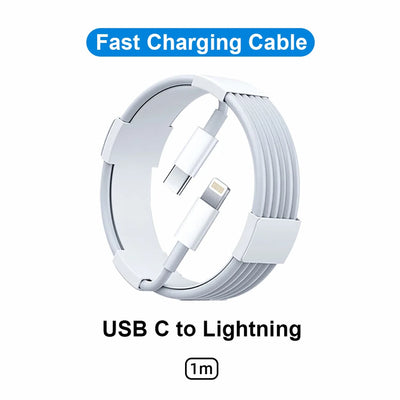 5-1pcs 30W Fast Charging Cable Foe iPhone 13 12 11 14 Pro Max Mini USB C Cable For X XR XS MAX 7 8 14 Plus 6