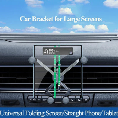 Eary Carbon Alloy Car Phone Holder Mount Super Stable Air Vent 360° Rotation for iPhone Samsung S25 Z Fold 7 6 5 Car Accessories