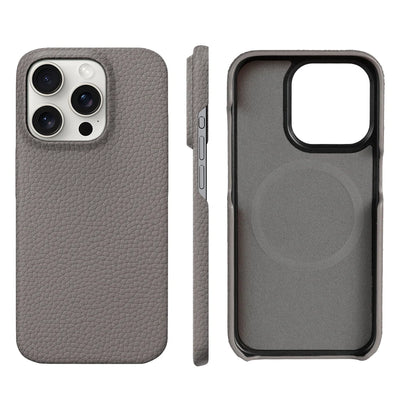 LANGSIDI Natural Cowhide Leather for Magsafe Case for iPhone 16 15 17 18 Pro Max 15Pro 16Pro Luxury Magnetic Phone Back Cover