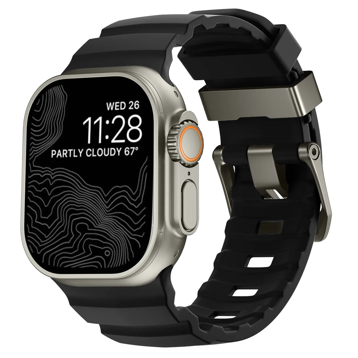 Trail Silicone Band for Apple Watch Ultra 4 3 2 49mm Strap 46mm 45mm 44mm Sport Bracelet iWatch Series 12 11 10 Ultra 9 8 7 SE3