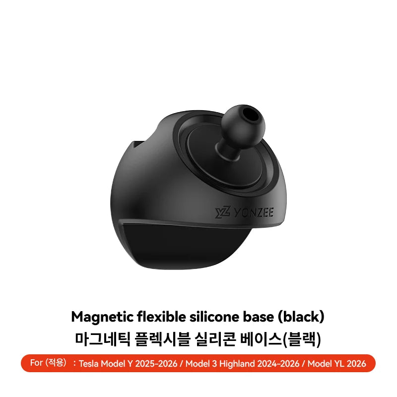 YZ for New Tesla Model 3 Y YL Juniper Highland Magnetic Car Phone Holder Mount LHD RHD Silicone Mount MagSafe Accessories 2026