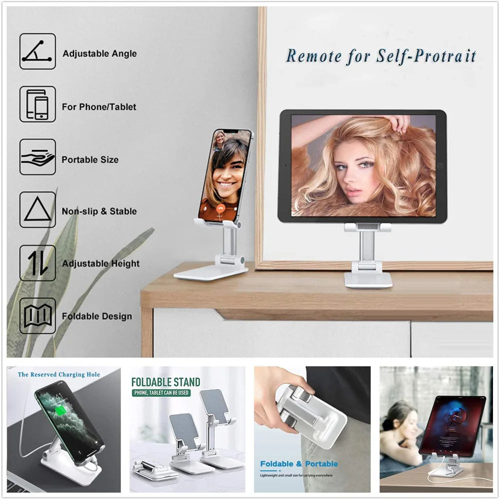 New Desktop Tablet Holder Table Cell Foldable Extend Support Desk Mobile Phone Holder Stand For iPhone iPad Adjustable