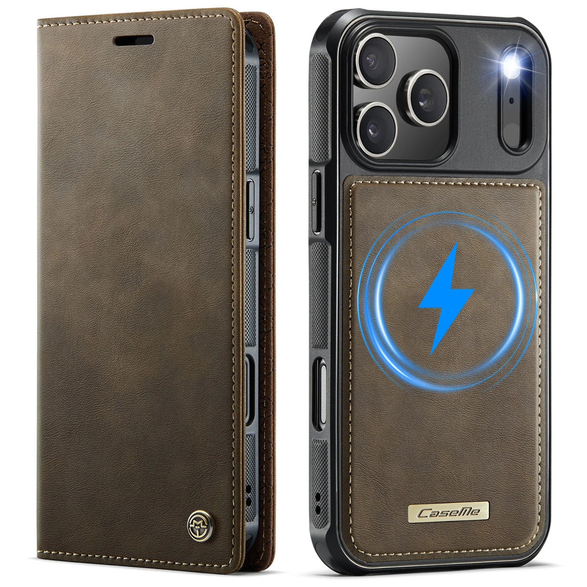 High Quality 2-in-1 Detachable Wallet Leather Magsafe Case For iPhone 17 16 15 14 Plus 13 12 11 18 Pro Max Luxury Magnetic Flip