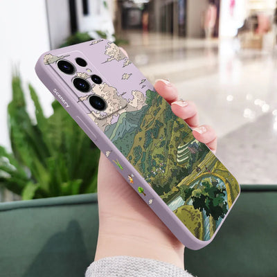 Pastoral Scenery Phone Case For Samsung Galaxy S25FE S24 S23 S22 S21 S20 S10 S10E S9 Ultra Plus FE Note 20 Ultra 10 9 Plus Cover