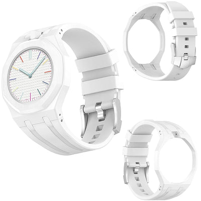 PC Case+Silicone Strap for Swatch X AP Royal Pop Pocket Watch Changer To Wristwatch Integrated Modification Accessories Bracelet