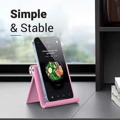 Adjustable Phone Holder Stand Portable Foldable Desktop Phone Support Universal Cell Phone Stand for iPhone, Samsung