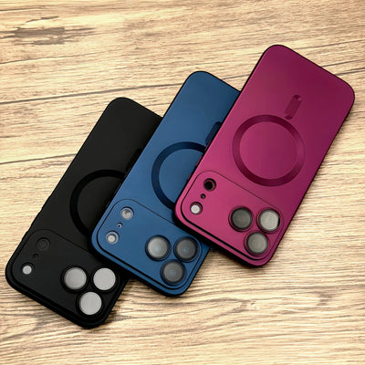 Luxury Soft Matte Case Cover For iPhone 18 17 16 15 14 13 12 11 Pro Max 16E 17E 18Pro 17Pro For Magsafe Mag Safe Wireless Charge