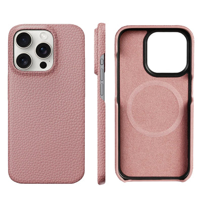LANGSIDI Natural Cowhide Leather for Magsafe Case for iPhone 16 15 17 18 Pro Max 15Pro 16Pro Luxury Magnetic Phone Back Cover