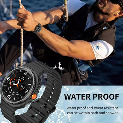 Official Silicone Strap for Samsung Galaxy Watch 9/8 40mm 44mm Sports Replacement Wristband for Galaxy Watch 8 Classic 46mm Band