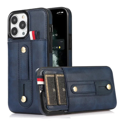 Retro Flip Leather Case For iPhone 15 Plus 14 Pro Max 13 12 11 X XS XR Multi Card Holder Phone Cover For iPhone 7 8 Plus SE 2022