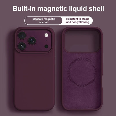 Original Magnetic Phone Case For iPhone 17 16 Pro Max Liquid Silicone Cases For iPhone 17 18 Pro Max 17Pro Air Soft Bumper Cover