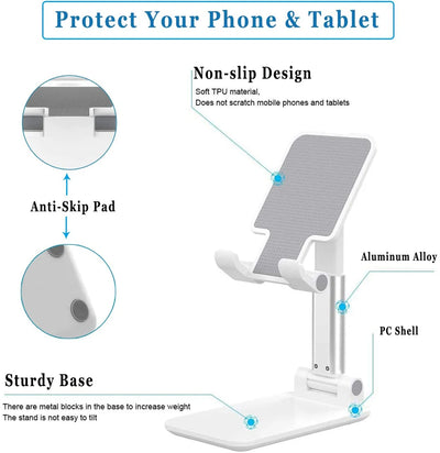 New Desktop Tablet Holder Table Cell Foldable Extend Support Desk Mobile Phone Holder Stand For iPhone iPad Adjustable
