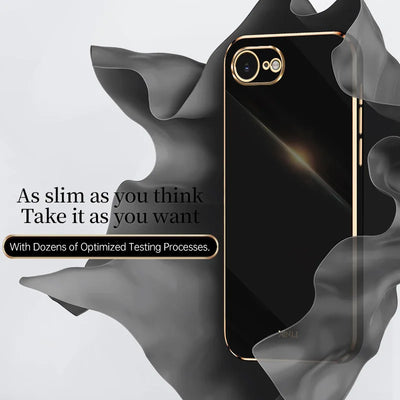 For iPhone 16E SE4 2025 Case Plating Silicone Bumper Soft TPU Back Cover Shockproof Phone Case for Apple iPhone 16E iPhone 16E S
