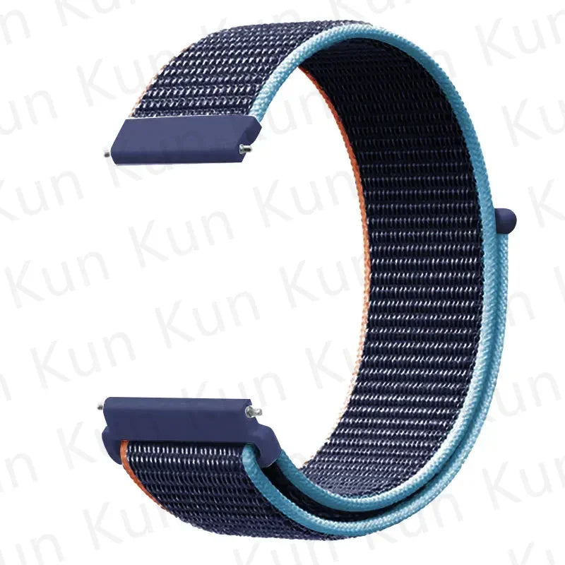 20mm 22mm Band For Samsung Galaxy Watch 6/5/4/5pro/4/6 Classic/active 2 Nylon loop sport bracelet huawei watch GT 4-2-2e-3 Strap
