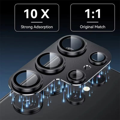 Metal Camera Lens Glass Protector For Samsung S25 S24 Ultra S23 Ultra Full Cover Lens Camera Glass For Galaxy S25 S24 S23 Plus
