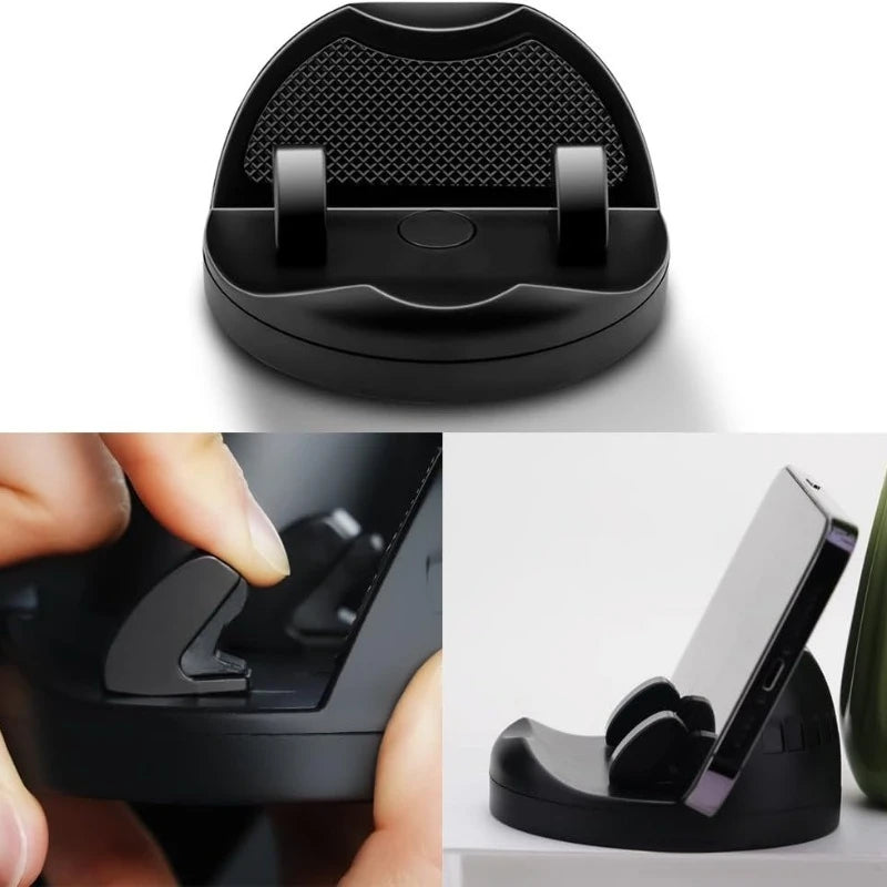 Dashboard Car Phone Holder 360 Rotation Silicone Phone Mount for Car Dash Car Number Plate Universal Mobile Phone Holder Support