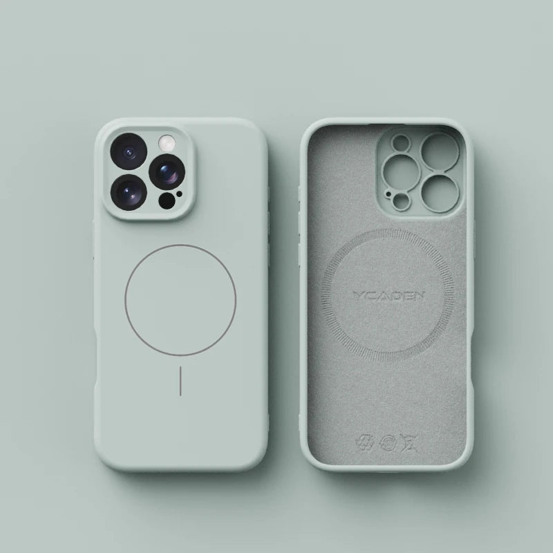Magnetic Liquid Soft Silicone For Magsafe Case For iPhone 17 Air 16E 17E 16 Plus 15 14 13 12 11 Pro X XR XS Max Shockproof Cover