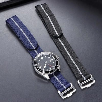 Military Nylon Watch Band Strap For Tudor FXD Bayview Little Red Flower Bluedon Dividing Wrist Bracelet 20/22mm Canvas Wristbelt
