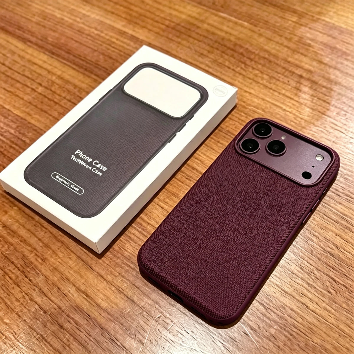 For Magsafe Magnetic Leather Phone Case For iPhone 18 17 16 15 14 13 12 Pro Max Premium Tech Woven Shockproof Solid Color Cover