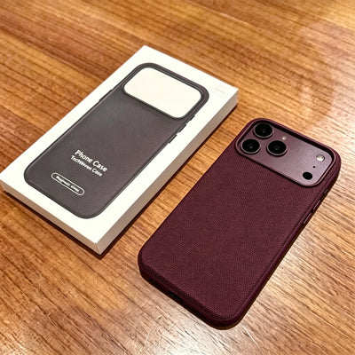 For Magsafe Magnetic Leather Phone Case For iPhone 18 17 16 15 14 13 12 Pro Max Premium Tech Woven Shockproof Solid Color Cover