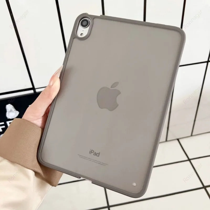 For iPad A16 11th Case iPad 12th A19 10th Air11 13 M4 M3 Air4 5 10.9 10.2 10.5 Matte Transparent Tablet Case Pro11 12.9 13 M5 M4