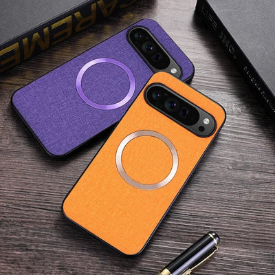 Premium Fabric Shockproof Phone Case For Google Pixel 11 10 9 8 7 Pro 10A 9A 8A 7A XL Compatible MagSafe Magnetic Charging Cover