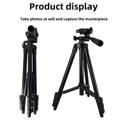 Travel Self Tripod with Bluetooth Remote Phone Clip for Canon Nikon DSLR SLR Digital Camera Universal Stand