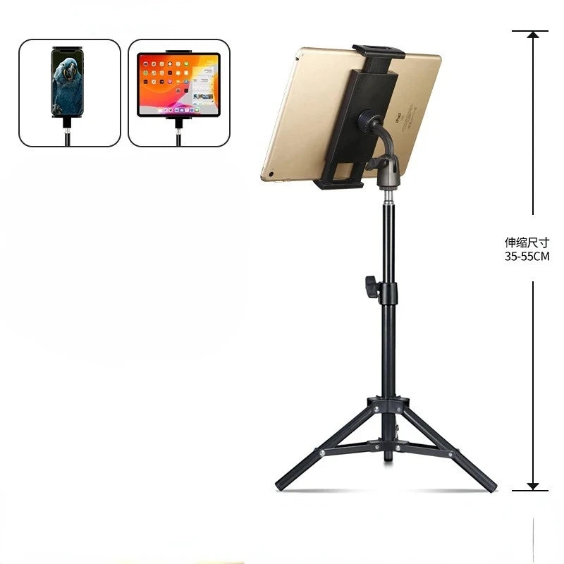 Adjustable Tablet Tripod Floor Stand Holder Live Mount Support for 4-13 Inches for IPad Air Pro 12.9 Lazy Holder Bracket Support