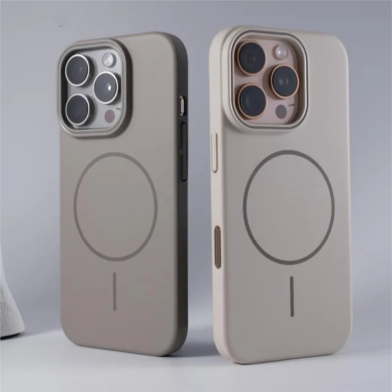 Luxury Original Hard PC For Magsafe Case for iPhone 17 Air 16 15 14 Plus 13 12 Mini 11 Pro Max Shockproof Matte Magnetic Cover